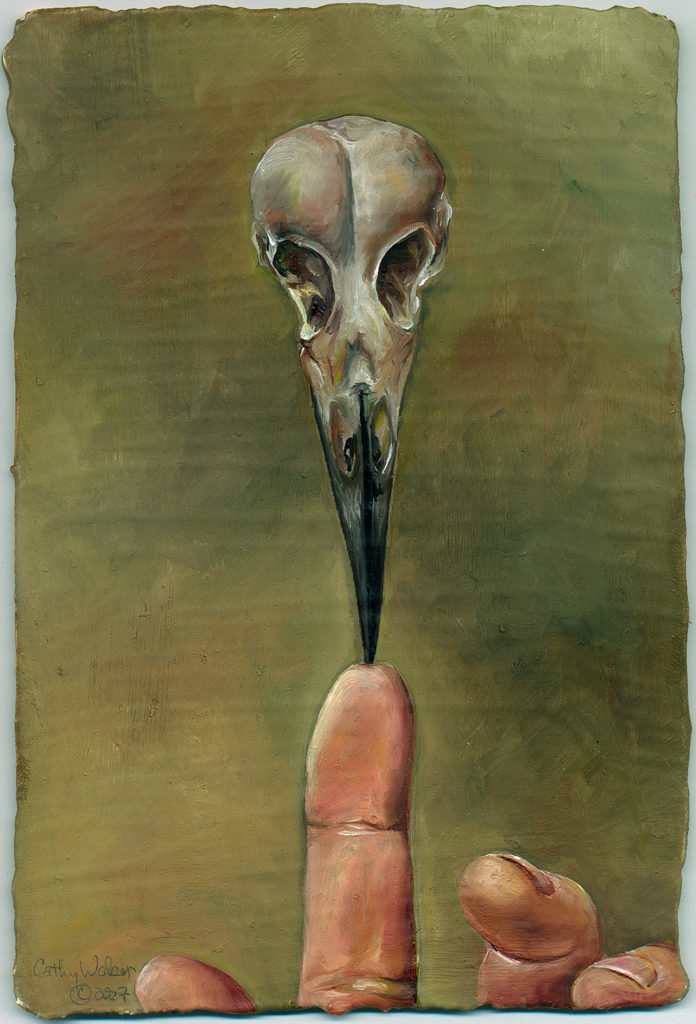 cathy weber - art - painting - woman - oil - montana - oil - object