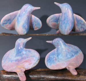 cathy weber - art - clay- woman - montana - ceramic - porcelain - bird