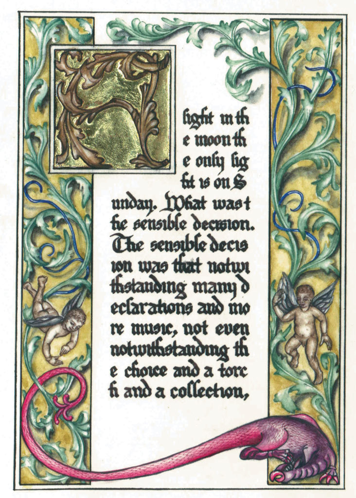 cathy weber - art - artmaker - watercolor - parchment- montana - Gertrude - stein - tender buttons - illumination - book - artist