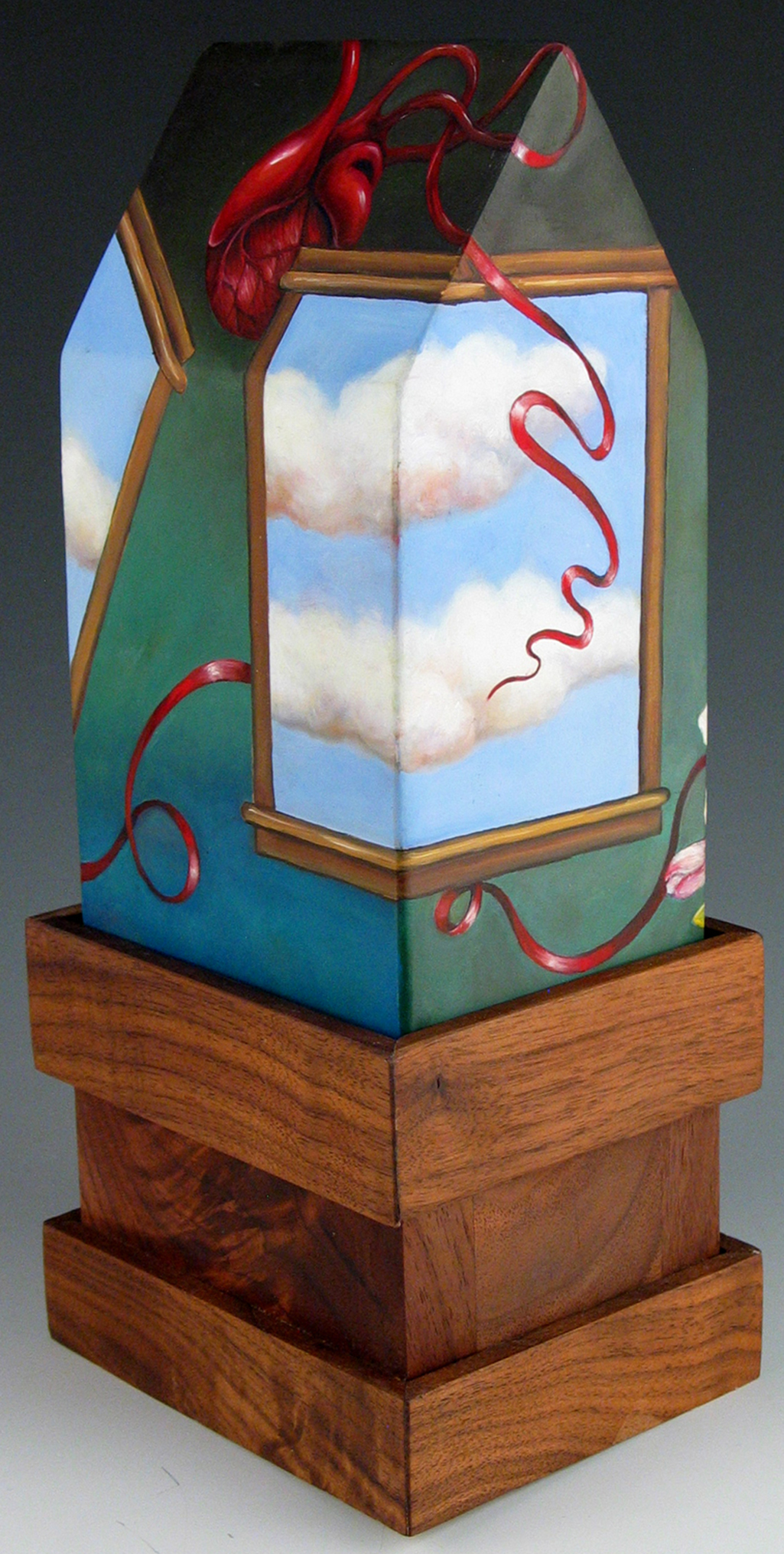  11.014 Apple blossom heart house - cathy weber artmaker