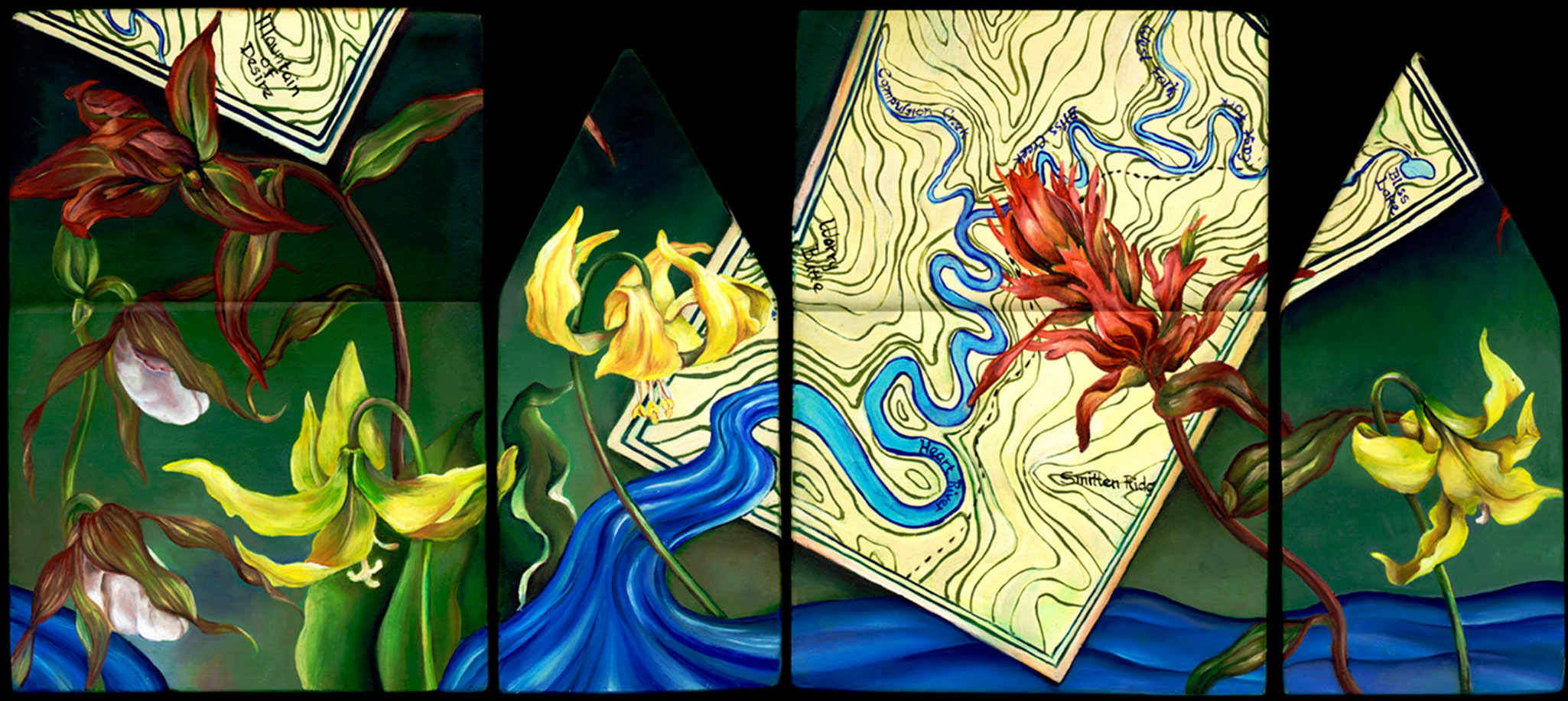 11.023base-600web wildflower map house - cathy weber artmaker