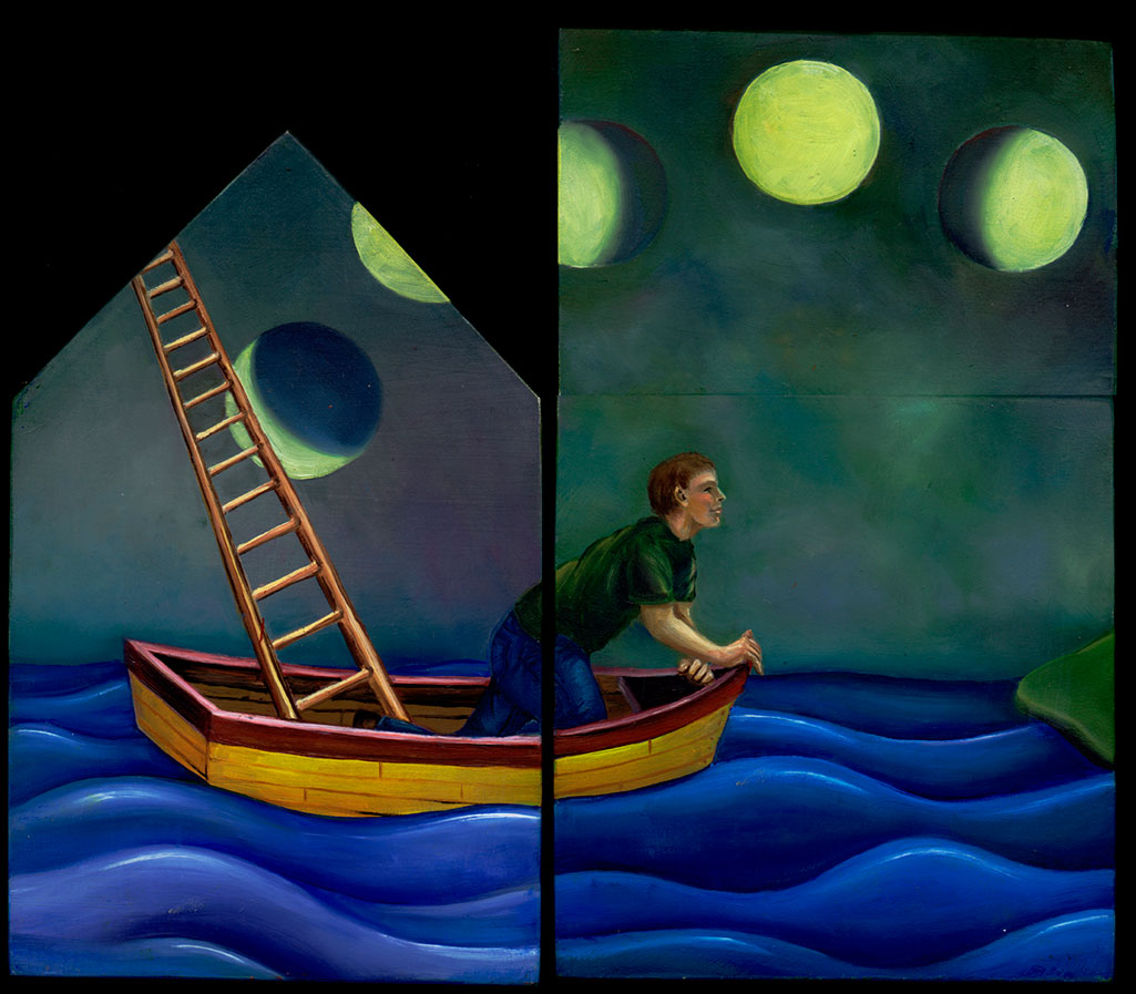 boat ladder heart house - cathy weber artmaker