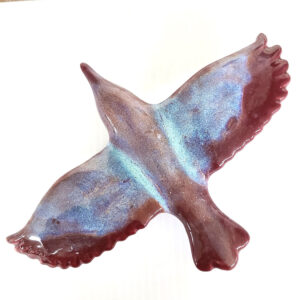 cathy weber - art - clay- woman - montana - ceramic - porcelain - bird - color