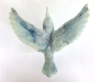 cathy weber - art - clay- woman - montana - ceramic - porcelain - bird - color