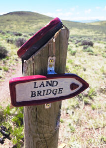 cathy weber - art - clay- woman - montana - ceramic - porcelain - trail - sign - bct