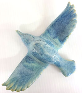 cathy weber - art - clay- woman - montana - ceramic - porcelain - bird - color