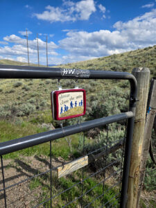 cathy weber - art - clay- woman - montana - ceramic - porcelain - trail - sign - bct