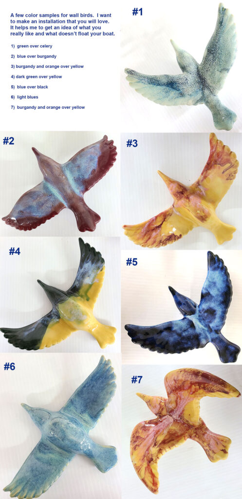 cathy weber - art - clay- woman - montana - ceramic - porcelain - bird - color