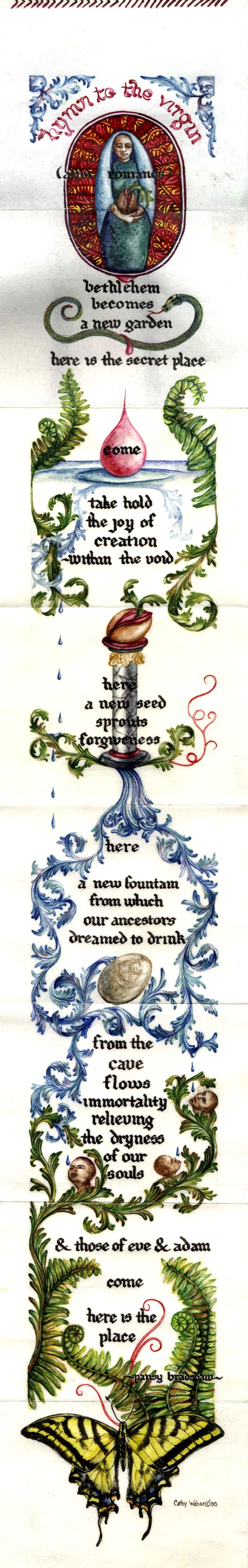 athy weber - art - painting - woman - book art - artist book - book - montana - watercolor - skin - pansy bradshaw - poetry - sex