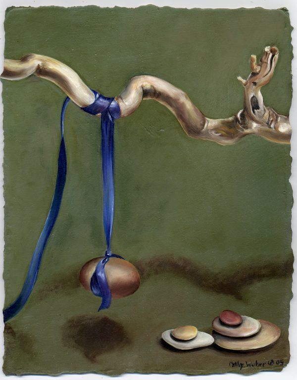 cathy weber - art - painting - woman - oil - montana - oil - object