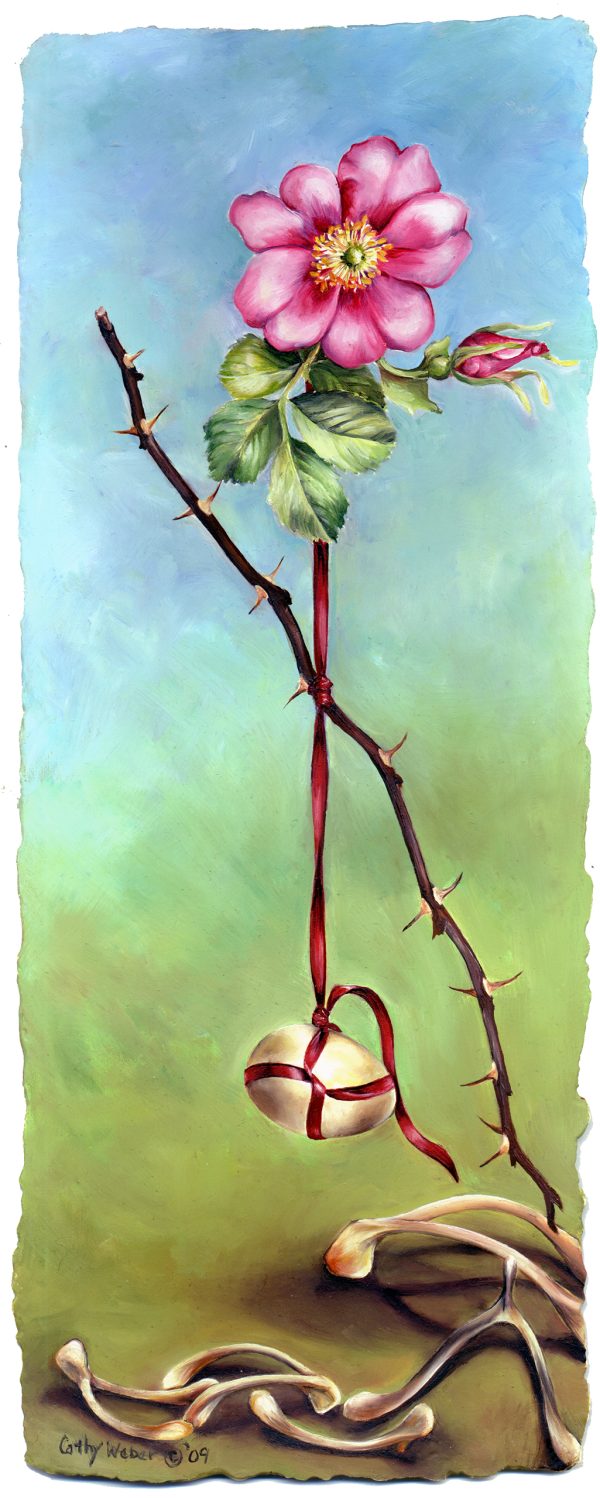 cathy weber - art - painting - woman - oil - montana - oil - object