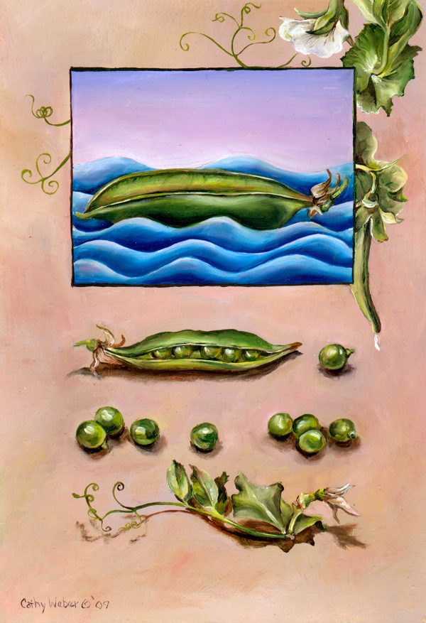 cathy weber - art - painting - woman - oil - montana - painting - oil - stick - heart - poem - object - stone
